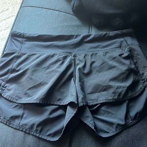 Black Speedo lulu shorts size 8